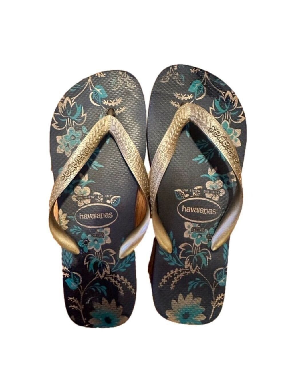 Havaianas Slim Blue Paisley Flip Flops